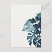 Gegevens over Tropische monstera Blue Foliage Wedd Informatiekaartje (Achterkant)