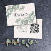 Gegevens over Waterverf met eucalyptus-QR-code bru Informatiekaartje