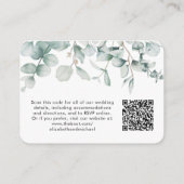 Gegevens over Waterverf met eucalyptus-QR-code bru Informatiekaartje (Achterkant)