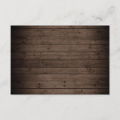 Gegevens over witte rozen Rustic Wood Lantern Wedd Informatiekaartje (Achterkant)