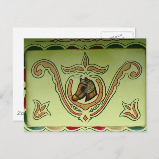 Gegevens over zigeunerwagon briefkaart (Voorkant / Achterkant)