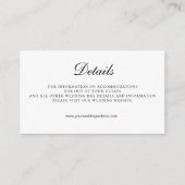 Gegevens over zwart wit QR-code bruiloft Informatiekaartje (Voorkant)