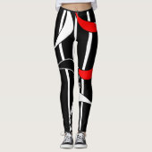 Gegevens rood en wit leggings (Voorkant)