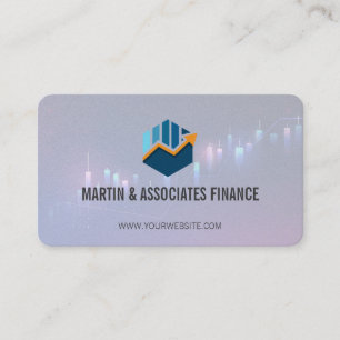 Gegevens Staafdiagram Crypto Financiële Markt Visitekaartje