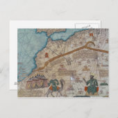 Gegevens van de Catalaanse atlas, 1375 Briefkaart (Voorkant / Achterkant)