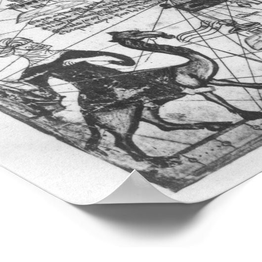 Gegevens van de Catalaanse atlas, 1375 Poster (Hoek)