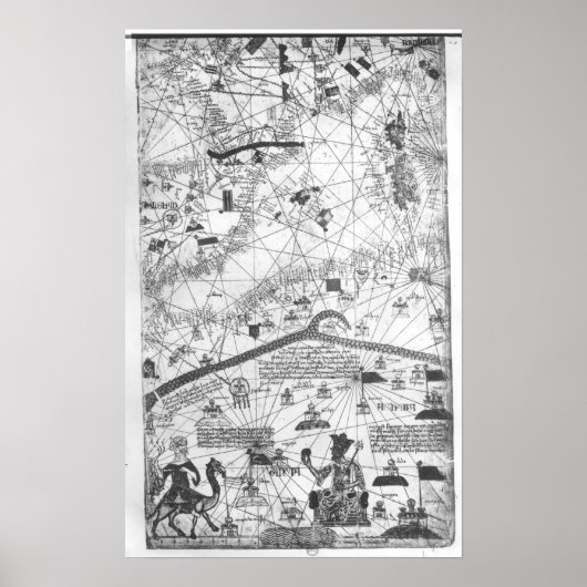 Gegevens van de Catalaanse atlas, 1375 Poster (Voorkant)