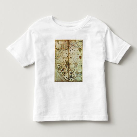 Gegevens van een Catalaanse Wereldkaart Kinder Shirts (Voorkant)