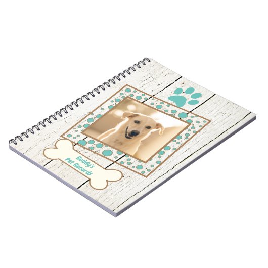 Gegevens van het pakket en zorg notitieboek (Linkerzijde)