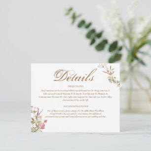 Gegevens Waterverf Crest Monogram Elegant RSVP Kaartje