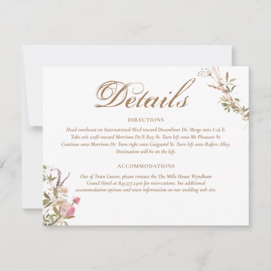 Gegevens Waterverf Crest Monogram Elegant RSVP Kaartje (Voorkant)