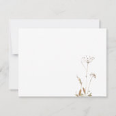 Gegevens Waterverf Crest Monogram Elegant RSVP Kaartje (Achterkant)