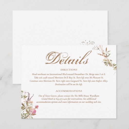 Gegevens Waterverf Crest Monogram Elegant RSVP Kaartje (Voorkant / Achterkant)