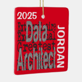 Gegevensarchitect Extraordinaire CUSTOM Keramisch Ornament (Rechts)