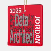 Gegevensarchitect Extraordinaire CUSTOM Keramisch Ornament (Links)