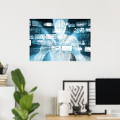 Gegevensbescherming en systeemintegriteit als conc poster (Thuiskantoor)