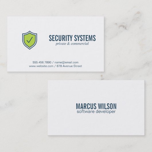 Gegevensbeveiliging | datamining | programmeur visitekaartje (Voorkant / Achterkant)
