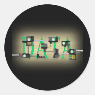 Gegevensbeveiliging Ronde Sticker