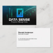 Gegevensgrafieken | Analyse Logo | Financiën Visitekaartje (Voorkant / Achterkant)