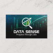 Gegevensgrafieken | Analyse-Logo Visitekaartje (Voorkant)