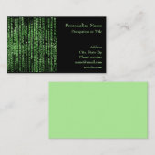 Gegevensmatrix computerprogramma visitekaartje (Voorkant / Achterkant)