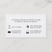 Gegevensoverzicht | Rand (wit) Visitekaartje (Achterkant)