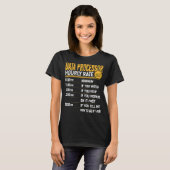 Gegevensverwerking volgens het uurtarief van de ge t-shirt (Voorkant volledig)