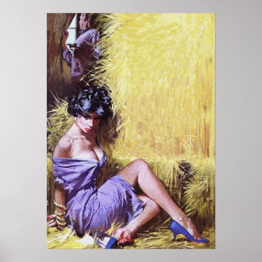 Gegijzelde  pulp-tijdschriften Hoesje kunst Poster (Voorkant)