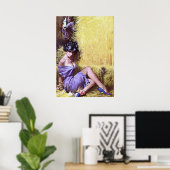 Gegijzelde  pulp-tijdschriften Hoesje kunst Poster (Thuiskantoor)