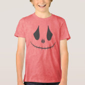 Geglachte Gesneden Pompoen Gezicht Tri-Blend Shirt (Voorkant)