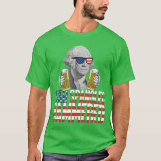 Geglansde Gehämmerde George Washington Bielliefheb T-shirt