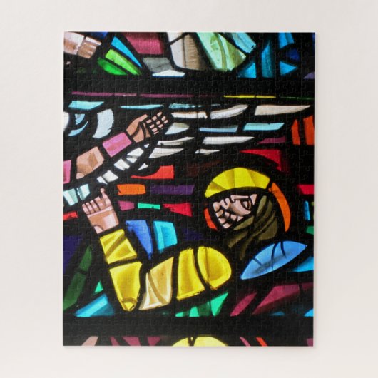 geglasd christus legpuzzel (Verticaal)