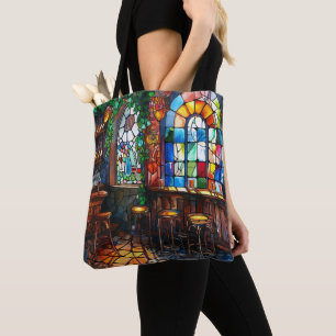 GEGLASINDE LOOK IERS PUB TAFEREEL TOTE BAG