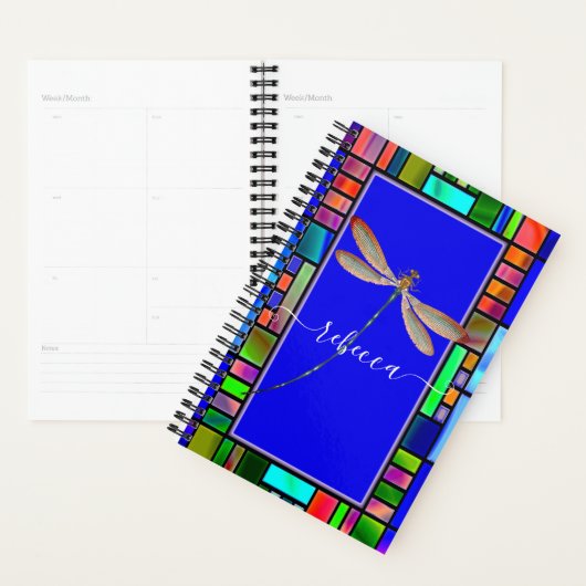 Geglazuurd en libel gepersonaliseerd planner (Display)