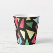 Geglazuurd Glas Patroon Custom Rood-Roze Latte Mok (Voorkant)