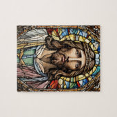 Geglazuurd Jezusraam voor in de kerk Legpuzzel (Horizontaal)