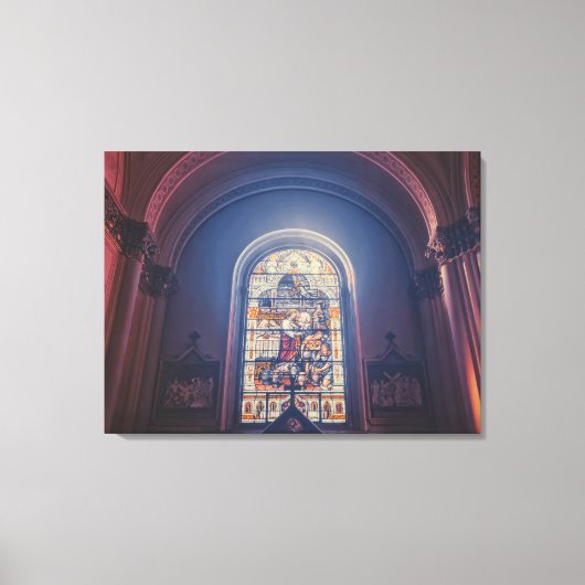Geglazuurd kerkraam canvas afdruk (Voorkant)