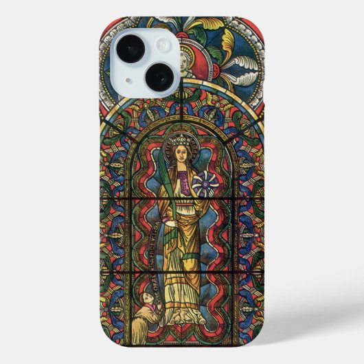 Geglazuurd kerkraam, vintage architectuur Case-Mate iPhone case (Achterkant)