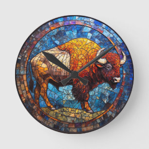 Geglazuurd kunstwerk uit Buffalo Ronde Klok