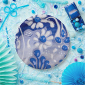 Geglazuurd potkeramisch patroon close-up papieren bordje (Feest)