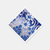 Geglazuurd potkeramisch patroon close-up servet (Hoek)