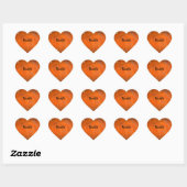 Geglazuurd Terracotta Dankbaar Hart Sticker (Vel)