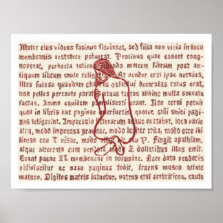Geglazuurd woord 1 poster