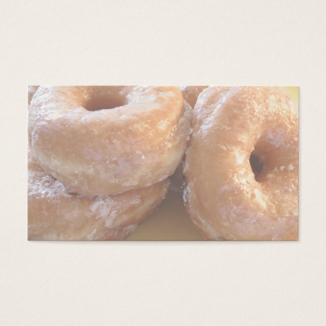 geglazuurde donuts visitekaartjes (Voorkant)