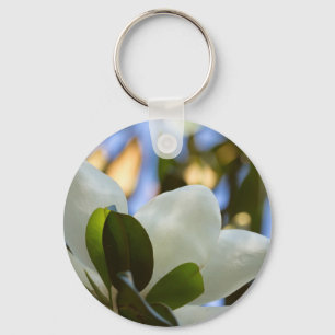 Geglazuurde Glashemel Zuidelijke Magnolia Cadeaus Sleutelhanger