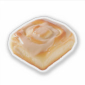 geglazuurde kaneelrol sticker (Voorkant)