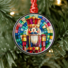 Geglazuurde Notenkraker Persoonlijke Kerstmis Metalen Ornament