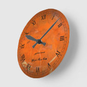 Geglazuurde Terracotta Wandklok (Hoek)
