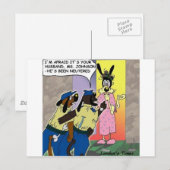 Gegneerde Funny Dog of politiegeschenken en -T - s Briefkaart (Voorkant / Achterkant)