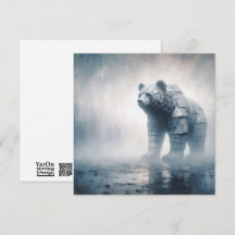 gegolfd Beren Wenskaart